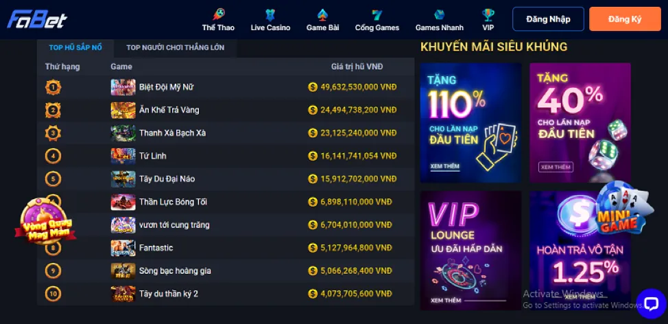 Tổng quan các loại hình khuyến mãi dk88 win